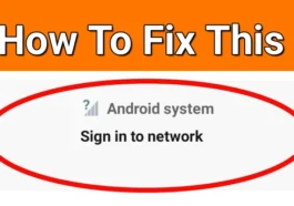 how to fix sign in error