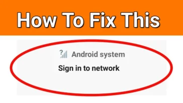 how to fix sign in error