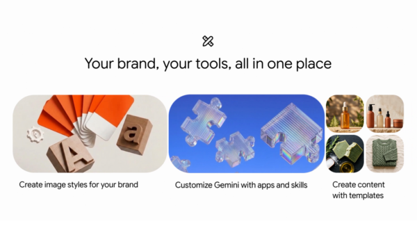 Google's official graphic announcing new Gemini tools for small business owners